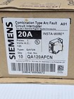  10  New Siemens 20 Amp Combination Arc Fault Circuit Breakers 120 Vac Qa120afcn