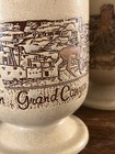 Vintage Grand Canyon Pedestal Mugs Coffee Cup  Souvenir  Embossed Hand-colored 4