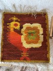 Polish Folk Art Vintage Wall Tapestry Mcm 