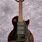 In Stock Red Square Inlay Fretboard Black Custom Electric Guitar Ships From Usa