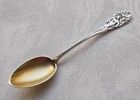  rar  Fantastic Mocha Spoon Art Nouveau Female Figure Made Of 800 Silver Vsf
