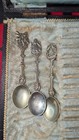Six Dutch Souvenir Tea Spoons People Ships   Windmills Read 