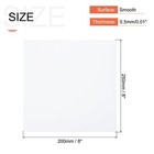 2pcs White Abs Plastic Sheet 8 X 8 X 0 02 Inch For Diy Crafts