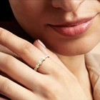 Pure Collection By Ross-simons Opal And Diamond Ring In 14kt Yellow Gold