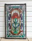 20  X 34  Tiffany Style Stained Glass Window Panel One Big Rose Flower Hf368