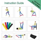 Resistance Bands Loop Set Of 5 Exercise Workout Therapy Fitness Yoga Booty Band