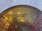 Ship Engine Room Telegraph Command Plate Brass Jos  Harper   Son Co  New York Ny