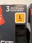 Hanes Mens 6-pack Comfort Flex Fit Ultra Soft Stretch Grey Black Large 36 -38 
