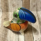 Vintage Mexican Pottery Toucan Bird Folk Art Ceramic Large Nice