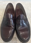 Vintage G h  Bass Weejuns Penny Loafers Larson Burgundy Leather Usa Size 10 D