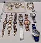 Lot Of 14 Vintage Wrist Watches Mixed Brands Sold For Parts All Untested