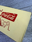 Vtg Collectible 24 Checkers Drink Coca Cola Box Empty Yellow Red Writing