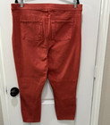 Spanx Jean-ish Ankle Leggings Women S 2x Rust Terracott Pull-on Jeggings Stretch
