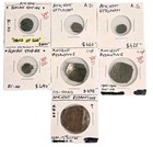 Estate Lot Of 7 Ancient Roman   Byzantine Bronze Coins - Constantine  Trachy