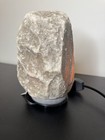 Grey Organic Himalayan Salt Lamp Rock Shape