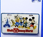 Disney Parks Wdw 50th Anniversary Pin Retro License Plate Vault Collection - New