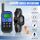 4900 Ft Remote Dog Shock Training Collar Rechargeable Waterproof Lcd Pet Trainer