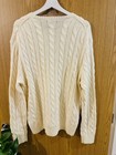 Mens Nwt Polo Ralph Lauren Off-cream Cable Knit Sweater