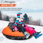 Heavy Duty Snow Tube  Inflatable Durable 40  Snow Sled Tube With Cushion Seat   
