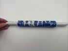 Vintage Blue Willow Narrow Porcelain Rolling Pin 13 1 2  Long