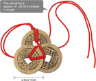 Chinese Fortune Coins Feng Shui I Ching Good Luck Coins Traditional Brass New Ye