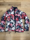 The North Face Women   s Reversible Floral Print Full Zip Collared Jacket Size L