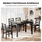 Kitchen Table And Dining Room Table Set  Wood Elegant Kitchen Sets For 4