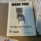 Original Mars Trek Sonic Pinball Set Schematics Arcade Game Manual