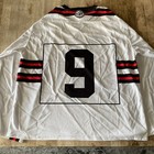 Onondaga Redhawks Box Lacrosse Jersey White home Rare  9 Size L