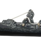 Inuit Carved Stone Eskimo And Walrus Hunt Sculpture