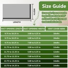 Gmurnai 4 Pcs 10x4  White 3-way Steel Ac Ceiling wall Vent Register Covers