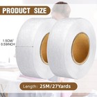 Outus 2 Rolls Hemming Tape Fabric Adhesive Hem 1 2 Inch X 27 Yards  White 