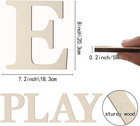Wooden Letters 8 Inch Large Paintable Wooden Letter For Wall D  cor  Thick Wood A