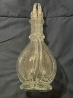 Vintage France Four 4 Chamber Divided Clear Glass Liquor Decanter Bottle Whisky