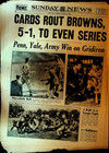 New York Daily News October 8 1944 World Series Wwii Al Smith