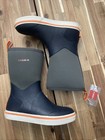 Hisea Men s Mid-calf Deck Rain Boots Waterproof Camping Fishing Garden Mud Boots
