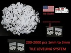 200-2000x Clip Tile Leveling System Kit Floor Wall 1-3mm Tile Spacer Tiling Tool