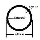 4 5  Od  4 Nps   Sch 80  6061-t6 Aluminum Pipe  Brushed  24 Inches