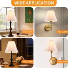 Lamp Shade Set Of 2  6 5     13     10 6   White Round Shade Replacement For Tab