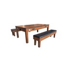 4n1 Combo Game Table Includes 2 Benches W  Billiards Table Tennis And Air Hockey