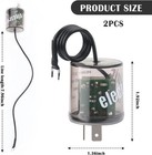 2pin Led Flasher Relay With Ground Wire 12v Car For Fixing 2pcs 