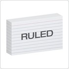 Oxford Ruled Index Cards  3  X 5   White  Lined 3 X 5 In  White