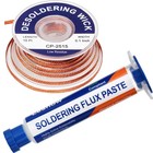 Solder Flux Paste And Solder Wick Braid  No Clean Soldering Flux 10cc  Soldering