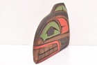 Northwest Coast Carved Bear Salish Wood Pnw Signed Totem Plaque