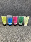 Set Of 5 Speedball Water Soluble Block Printing Ink Pink Blue Yellow Green New 
