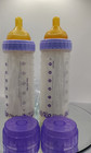 Lot Of 2 New Vintage Playtex Drop-ins 8oz Baby Bottle Nurser Purple 10 Liners