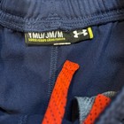 Under Armour Youth Medium Navy And Orange Athletic Pants Lightly Fleece Lined