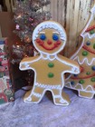 Blow Mold Gingerbread Figures And Tree Collection Lighted Union Products