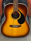 Rare Vintage Conn Model F2sbe Red Label Acoustic electric Guitar W backpack Case