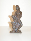 Antique Indian Sand Cast Bronze Figure Of Hindu Goddess Parvati